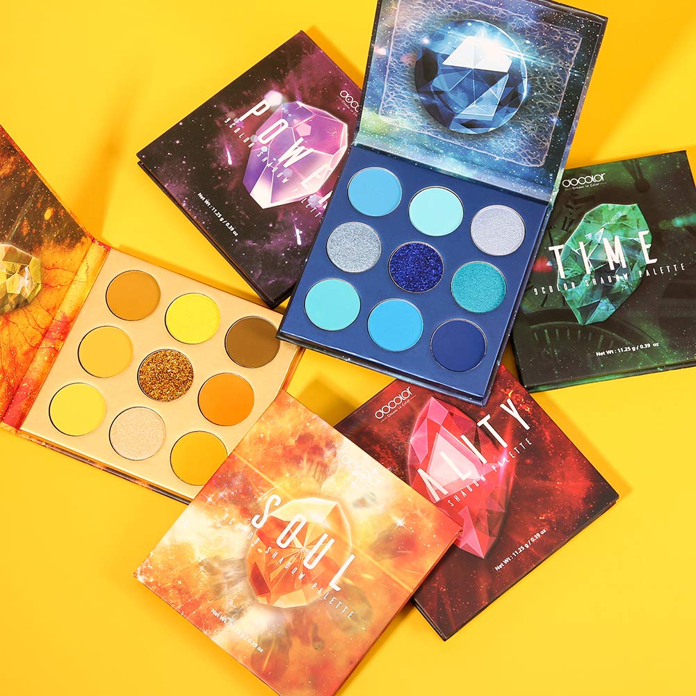 docolor gemstone tones shimmer across eyelids beautifully.