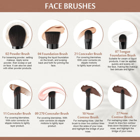 Docolor Obsidian eyeshadow blending brush for soft transitions