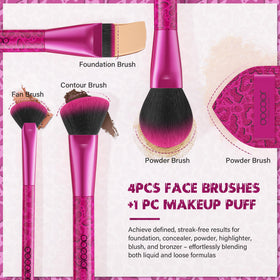 docolor large powder puff for seamless setting and baking.