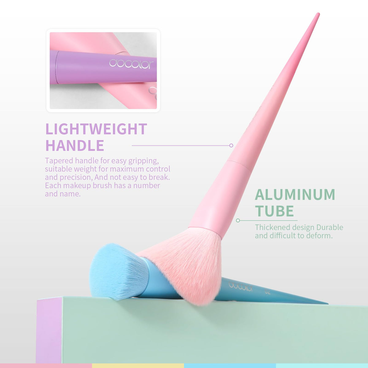 Docolor travel-friendly brush case for on-the-go routines.