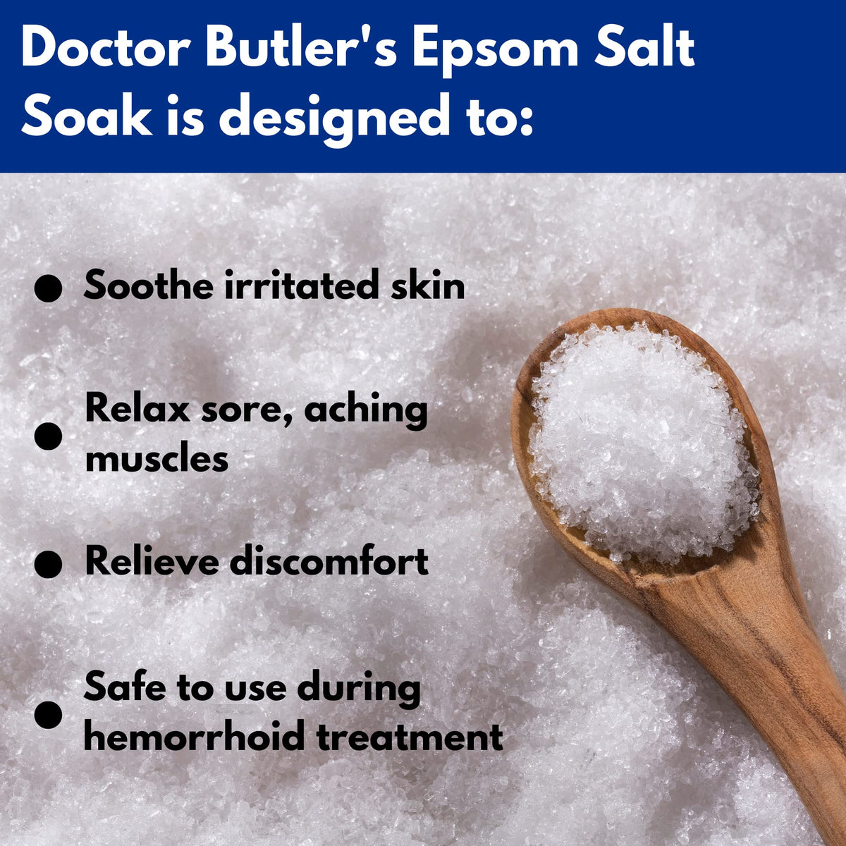Doctor Butler’s Epsom Salt Soak sitz bath setup promotes gentle cleansing and relaxation