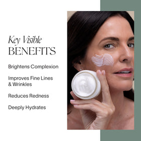 Swirl of Doctor Rogers Face Cream highlighting smooth application