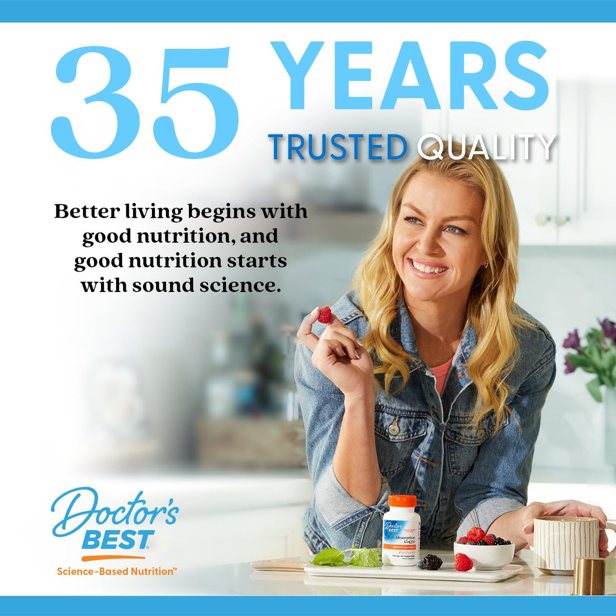Doctors Best Keratin routine in use: daily capsules suggest a simple beauty habit.