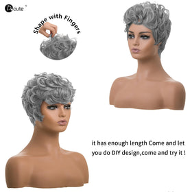 DOcute wig front and back combs provide secure fixation.