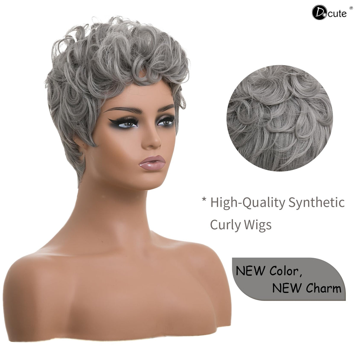 DOcute glueless cap with adjustable straps ensures comfortable wear.