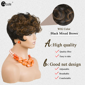 DOcute Pixie Cut Wig worn style demonstrates quick, chic looks.