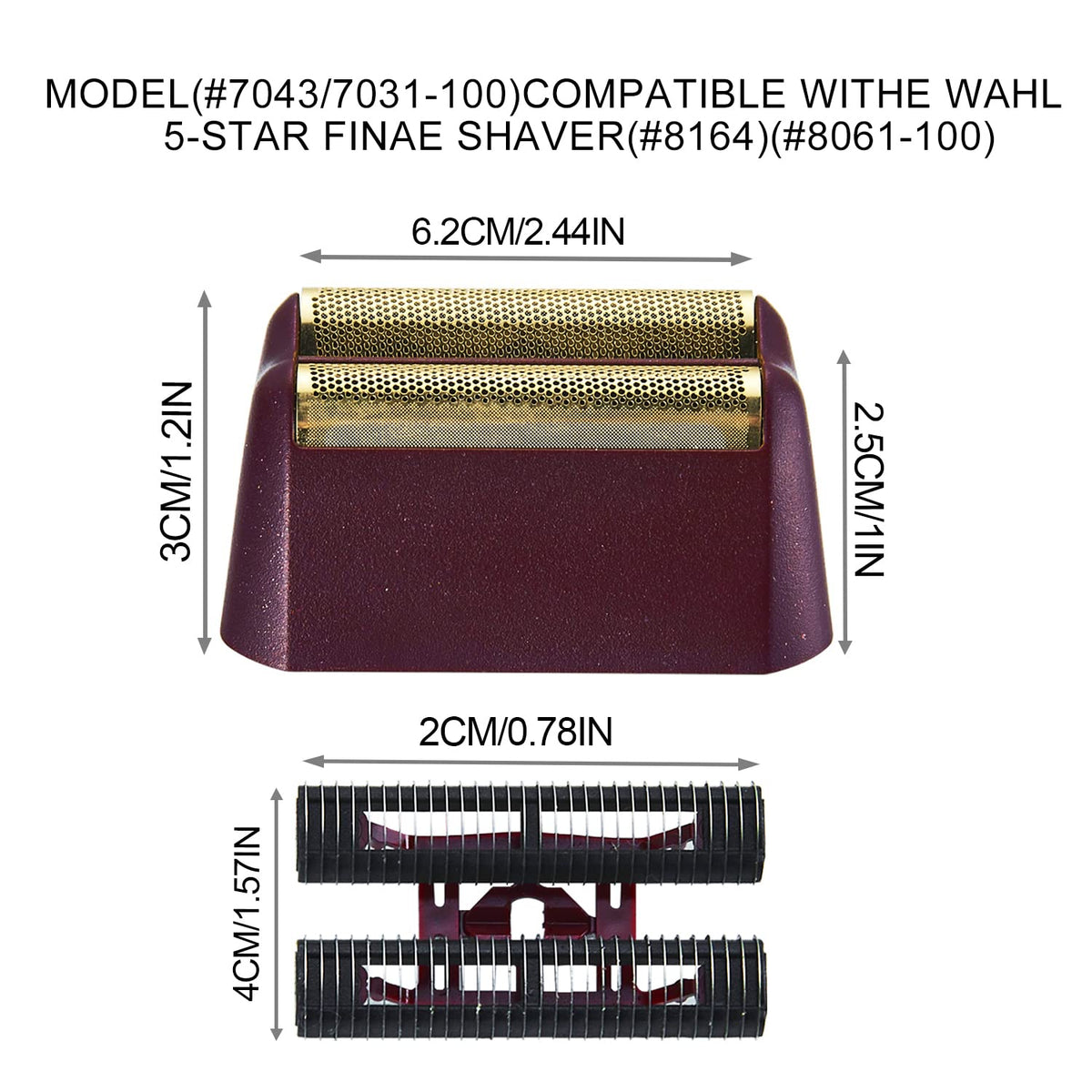 DODAER professional-use-only shaver replacement for salon-grade performance.