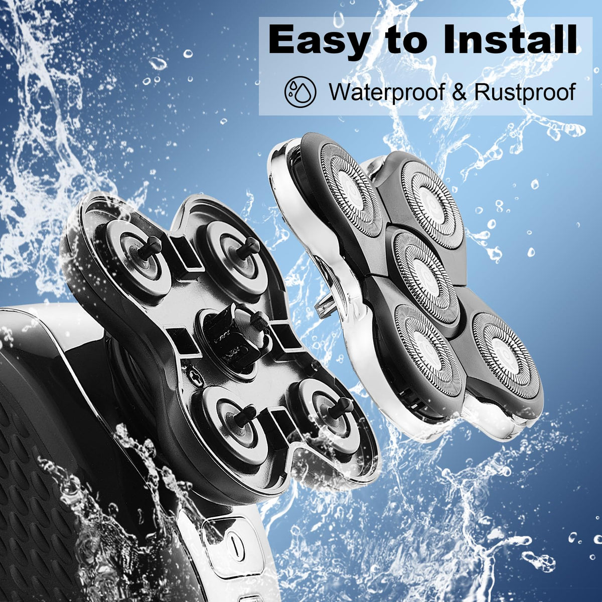 DODAER replacement heads installed on Remington Balder Pro enable easy installation