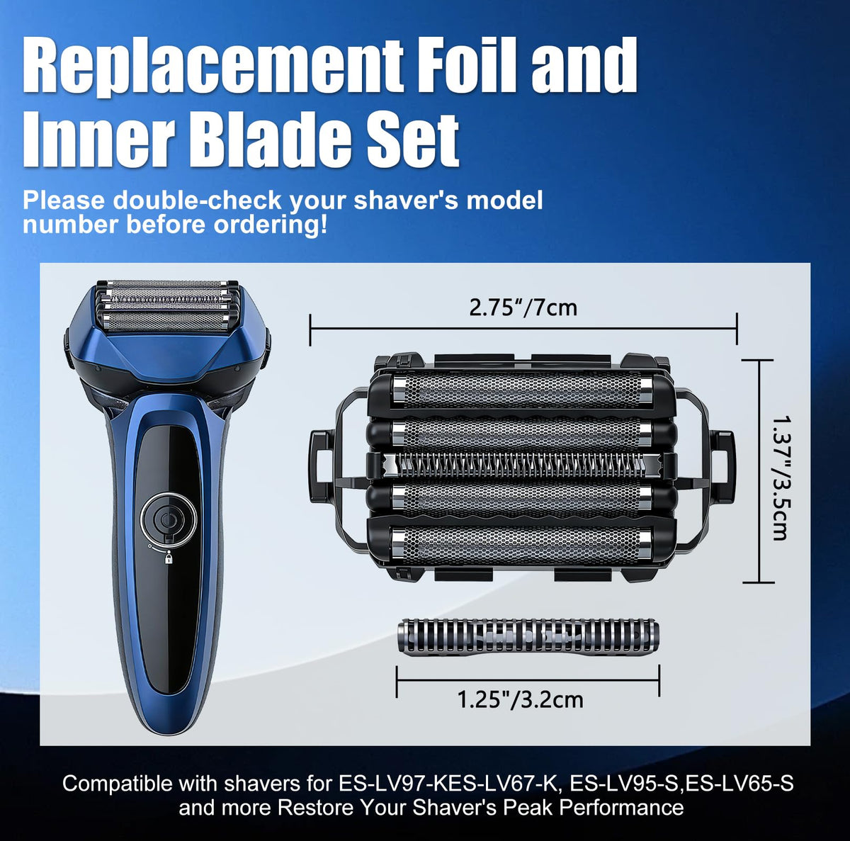 DODAER WES9032P inner blade set restores close shave on ARC5