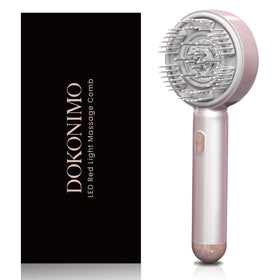 DOKONIMO LED scalp massager with red light for relaxing scalp care.