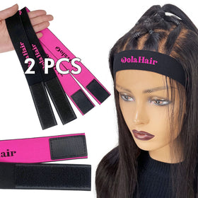 Dolahair melt bands help secure tint while drying.