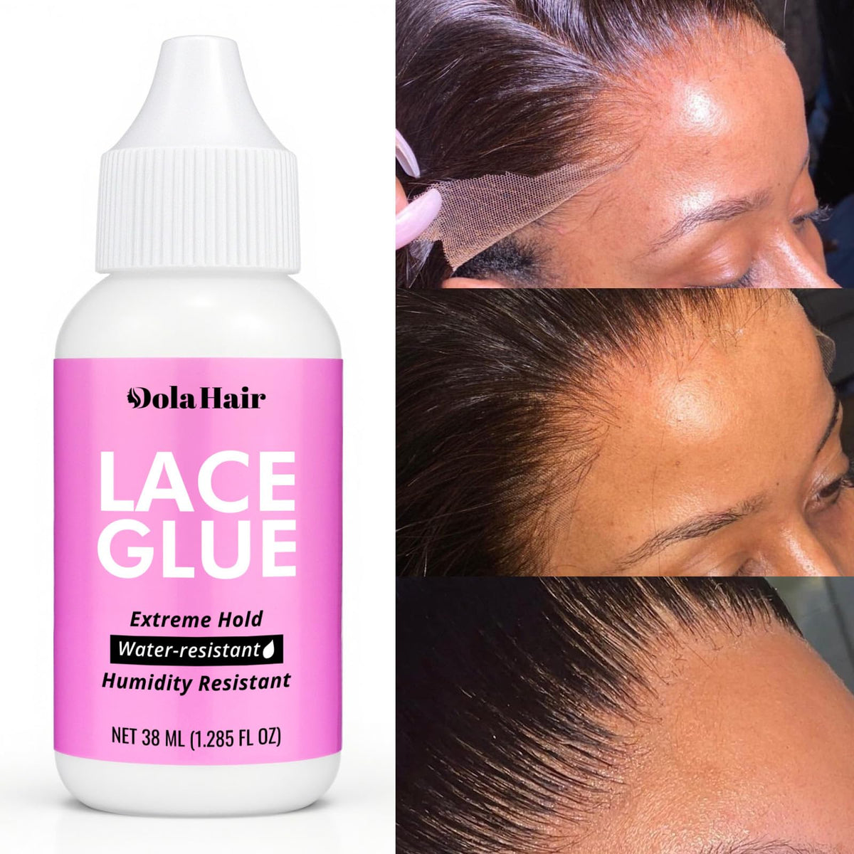 Built-in pump of Dolahair mousse enables controlled tinting.