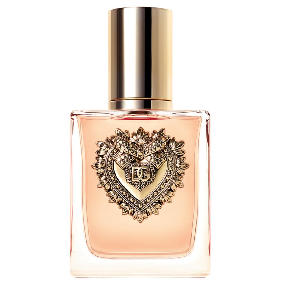 Dolce&Gabbana Devotion bottle with Sacred Heart frieze for elegance