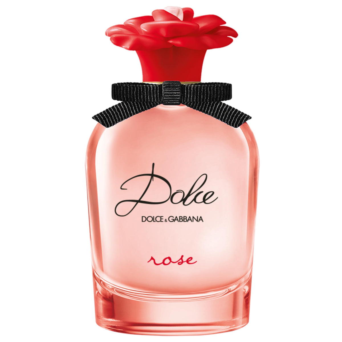Dolce Rose bottle by Dolce&Gabbana with pink glass and red cap for daily elegance