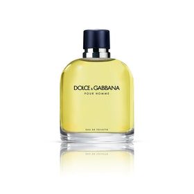 Dolce&Gabbana Pour Homme bottle top view, refined masculine styling for daily wear.