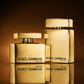 Dolce&Gabbana The One Gold for Men Intense ambience shot evokes confident, refined style