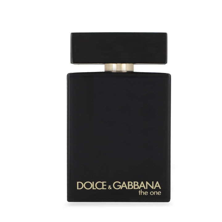 Dolce & Gabbana The One Intense for Men bottle front view for an enduring presence.