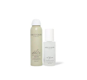 Dolce Glow Devin + Hunter Glow Bundle self-tanning mist travel size for on-the-go radiance.