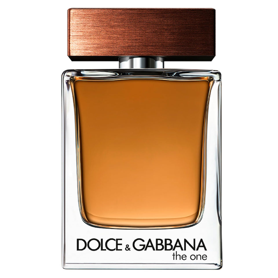 Dolce&Gabbana The One For Men bottle front view showing a timeless masculine fragrance.