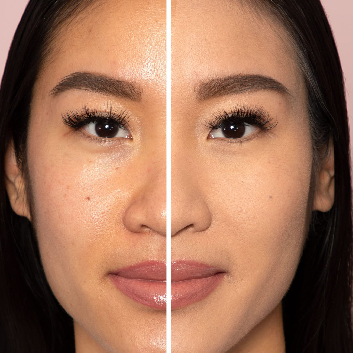 DOLL 10 NO Pink Power Brightening Powder swatch shows a flawless day-ready finish.