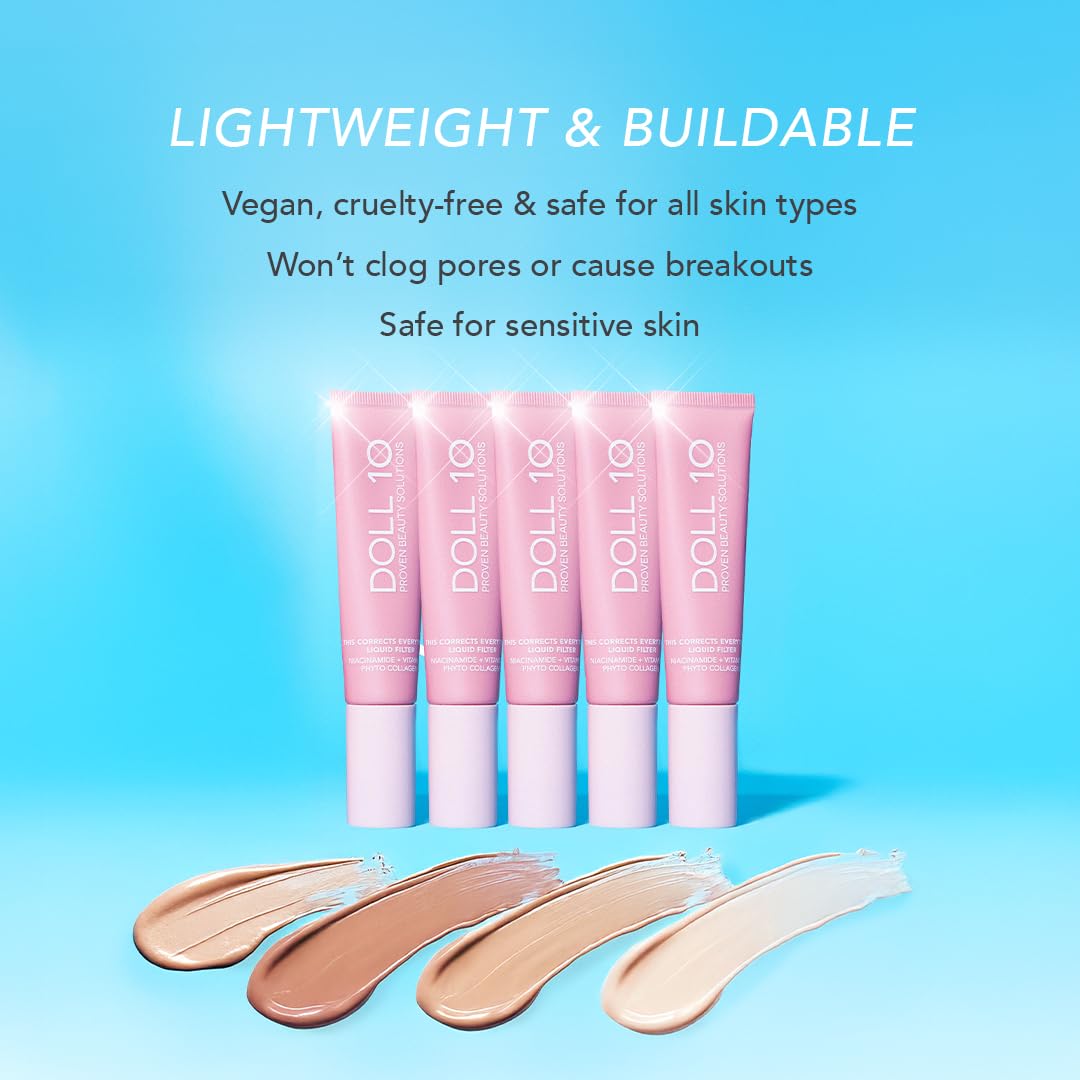 Doll 10 No TCE CC Cream finish on skin looks lightweight and comfortable
