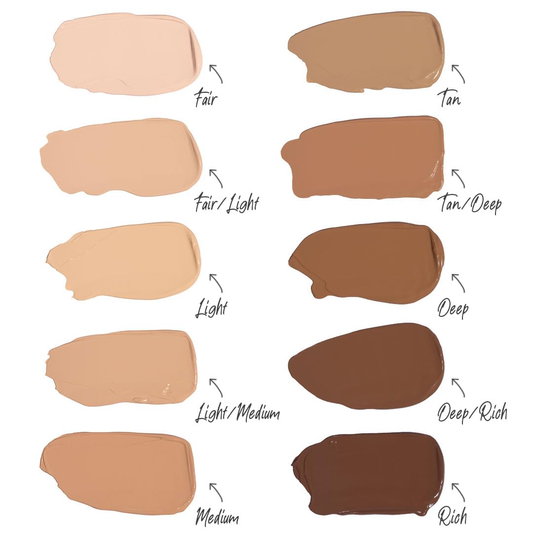 Doll 10 NO T.C.E application swirl demonstrates buildable coverage for a natural finish.