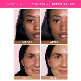 Ingredient-rich formula with peptides and vitamins supporting hydrated skin