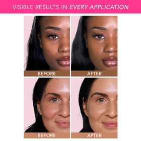 Ready-for-face look with Doll 10 NO Peptide Bounce Balm Foundation