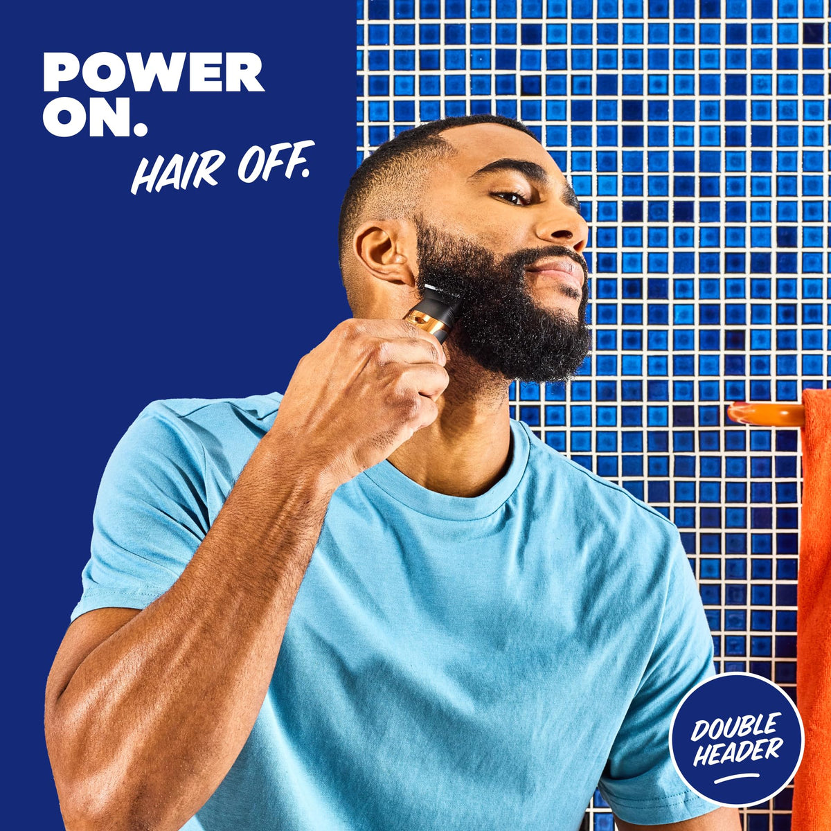 Dollar Shave Club Double Header IPX7 waterproof use for dry and wet grooming