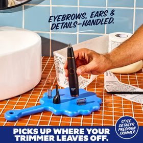 Dollar Shave Club Double Header travel bag and charging stand for on-the-go grooming