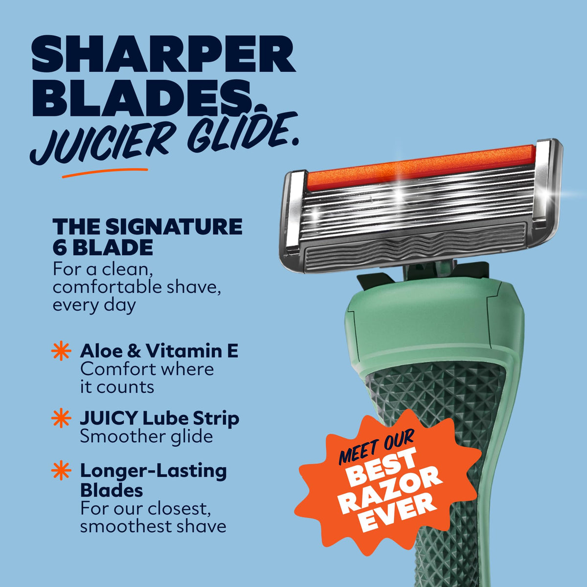 Dollar Shave Club razor cover protecting blades on the go.