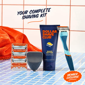 Dollar Shave Club Shave Butter in 3 oz bottle for precise navigation