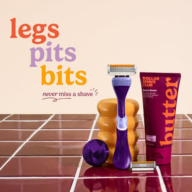 Dollar Shave Club Shave Set packaging showcases complete grooming kit