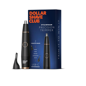 Dollar Shave Club Style Detailer rotary head for precise nose and ear hair trimming.