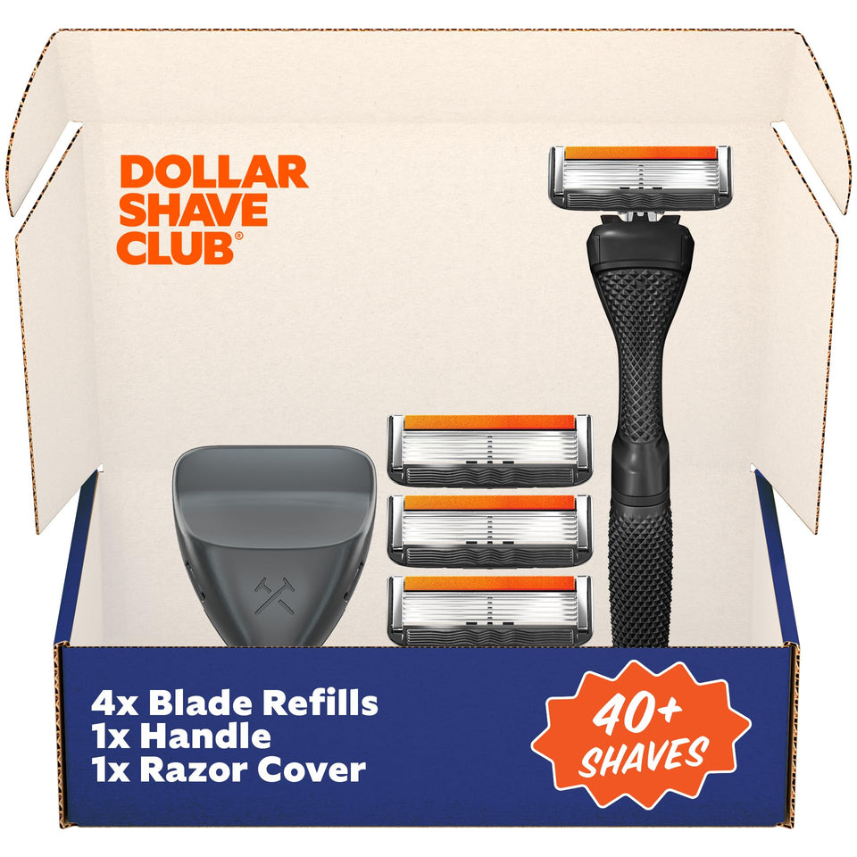 Dollar Shave Club Travel Shave Set with all components for travel grooming.