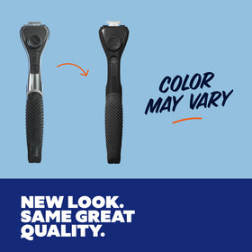 Complete shave kit from Dollar Shave Club supports precise grooming for face and body.