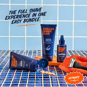 Dollar Shave Club prep scrub 3 oz exfoliates and preps skin for a comfortable shave.
