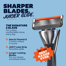 Dollar Shave Club VIP Shave Set packaging display showing all components