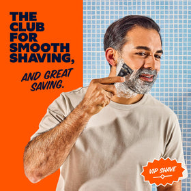 Dollar Shave Club VIP Shave Set swift rinse blades for easy cleansing during use.