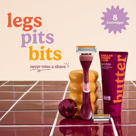 Dollar Shave Club supports bikini-line care with smooth, comfortable shaves.