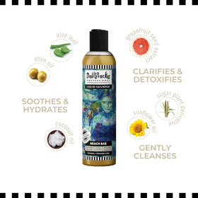 Dollylocks packaging emphasizes recycled materials and Leaping Bunny certification