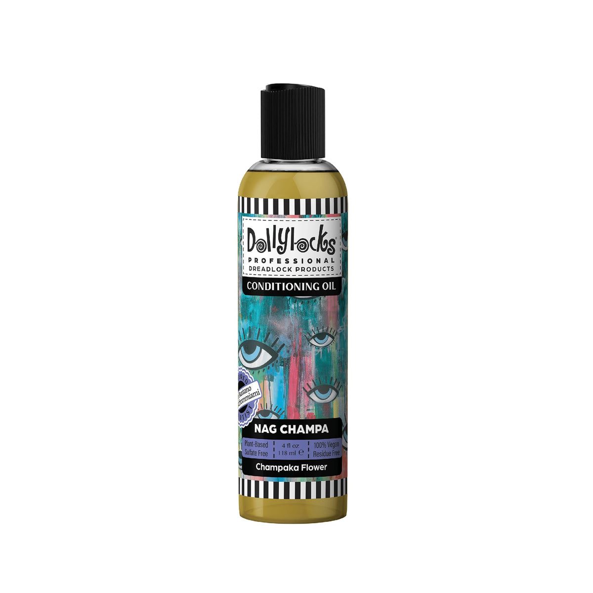 Dollylocks Conditioning Hair and Scalp Oil bottle delivers lightweight hydration for locs and curls.