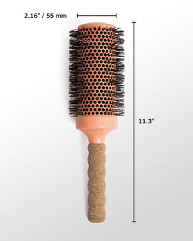 Dom Dom Ceramic Brush #6 bristle blend delivers smooth volume