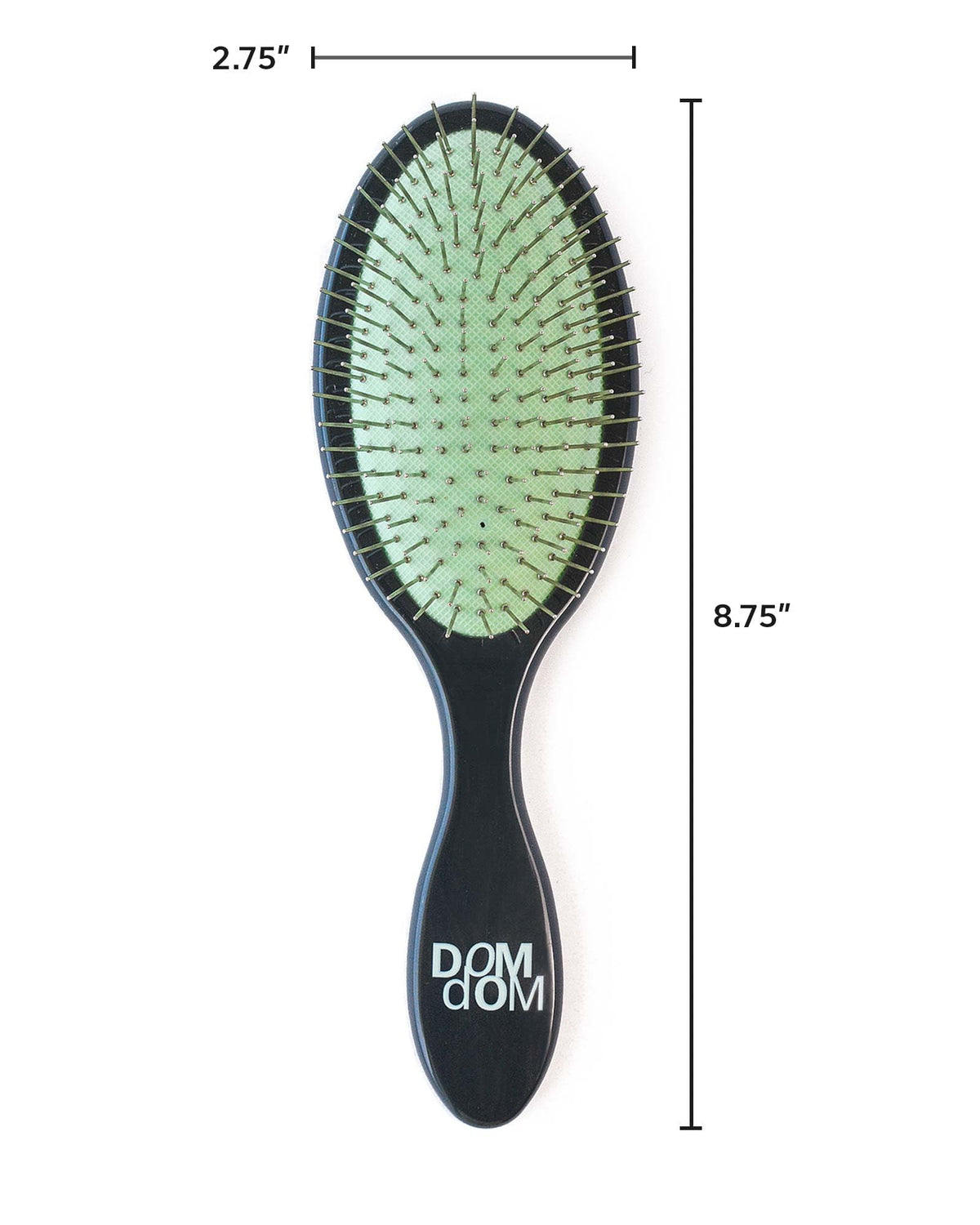 Dom Dom metal-pin detangler brush with no ball tips to prevent snagging