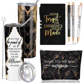 Domensi 20oz marble tumbler with straw for on-the-go cold drinks and easy sipping.