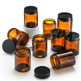 Domensi DIY skincare amber jar pack for creams and balms.