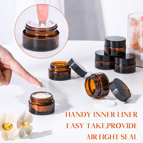 Domensi durable glass jar set provides sturdy, reusable packaging.