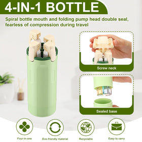 Domensi travel dispenser made of durable ABS and PET materials