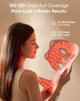 DON PEREGRINO red-blue-infrared lights target multiple skin concerns safely.