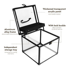 Donghome crown box sash holder keeping sashes and jewelry organized.